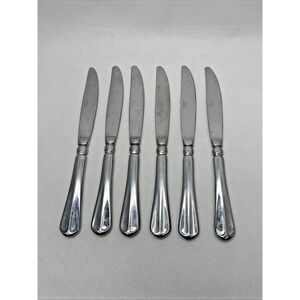 6 Mikasa French Countryside Dinner Knives Stainless Steel‎ Flatware Korea Knife